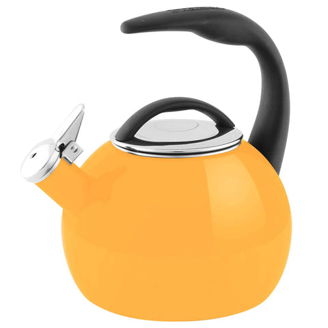 Chantal Anniversary 2 quart Enamel on Steel Whistling Tea Kettle, Marigold