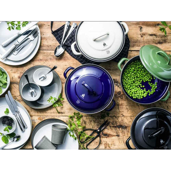 BK Indigo 20cm/2.5 Litre Round Casserole, Cobalt Blue