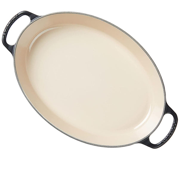 Le Creuset Enamel Cast Iron Signature Oval Baker, 3 quart, Black