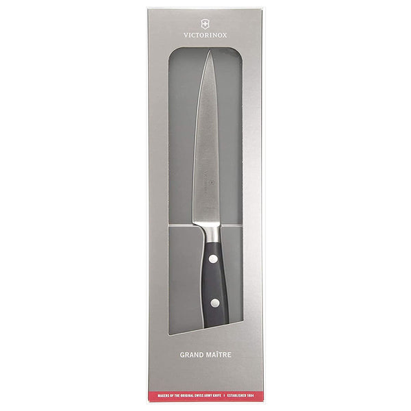 Victorinox Utility, Forged, 6" Straight, Spear Point Blade, Black
