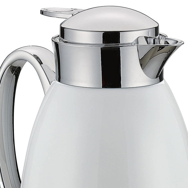 Cilio Venezia 1 Liter Insulated Flask, Stainless Steel White