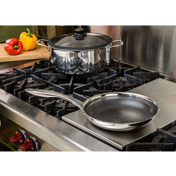 Black Cube Hybrid Quick Release 7 Piece Set, Stainless/Nonstick Cookware