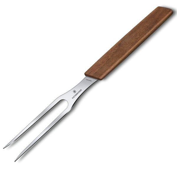 Victorinox Carving, Swiss Modern, 6" Carving Fork, Walnut