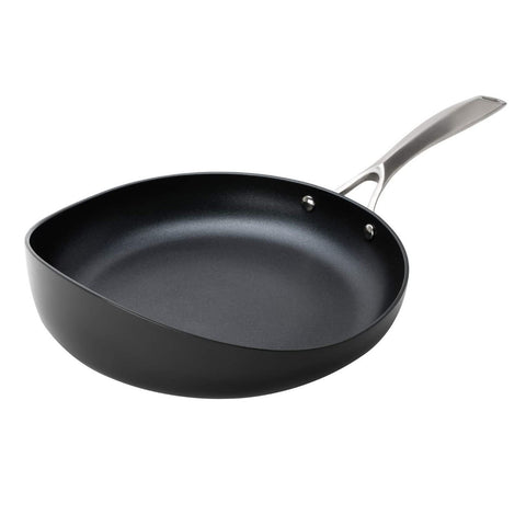 10” Radical Pan: Nonstick Frying & Saute Pan, Skillet, With Stainless Steel Handle, for Gas, Induction, Electric Cooktops, Hard-Anodized, Dishwasher Safe. Oven safe, SGS & NSF Certified. PFOA-free