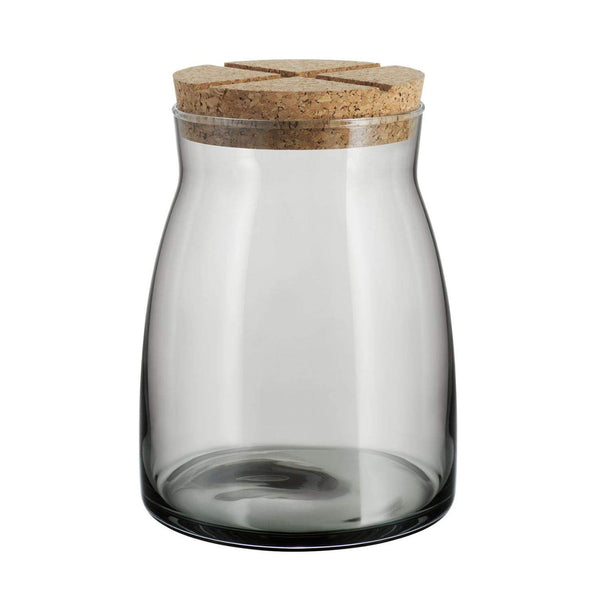 KOSTA BODA BRUK JAR WITH CORK GREY LG