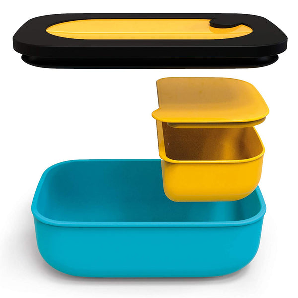 Guzzinchesi LUNCH BOX WITH CASE Ochre 2,76x7,87x7,87 inches.