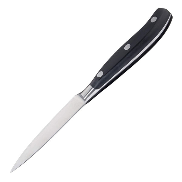 Victorinox Paring, Forged, 4" Straight, Spear Point Blade, Black