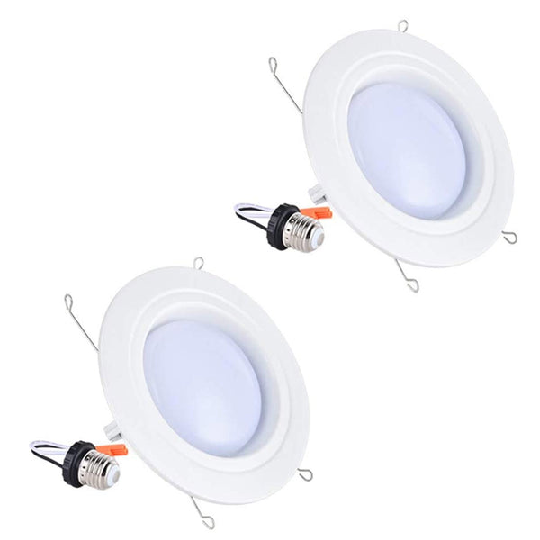 ANKEE Smart 5/6 Inch LED Recessed Lights - No Hub Required E26 Base Recessed Lighting Kit Group Downlight Controlled in Unison, Compatible with Alexa and Google Assistant by Ankee (2 Minor Lights)