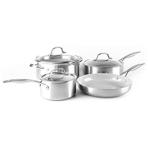 GREEN PAN VENICE PRO CERAMIC NONSTICK 7-PIECE COOKWARE SET