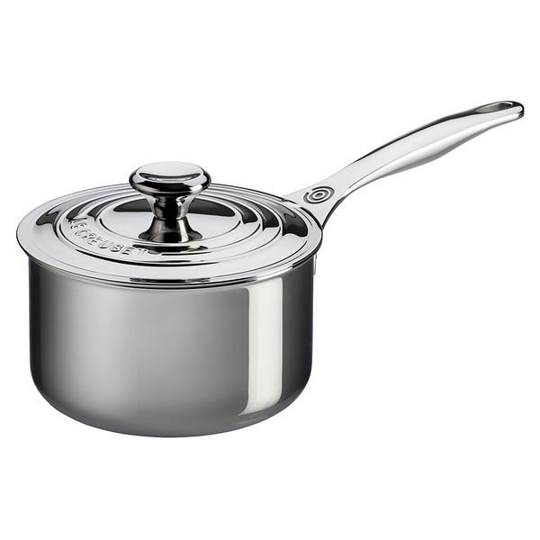 LE CREUSET 2-QUART STAINLESS STEEL SAUCEPAN