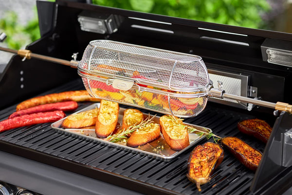 Rosle 43 x 15 x 13 cm Basket for Rotisserie, Stainless Steel