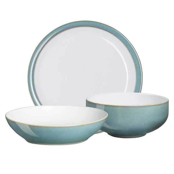 Denby AZURE, One size Dinnerware Set, Aqua teal