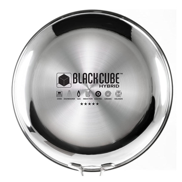 Black Cube 12.5-Inch Stainless Steel Cookware, Fry Pan