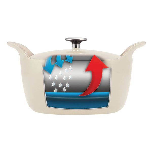 Tramontina Dutch Oven, 5.5 quart, Eggshell