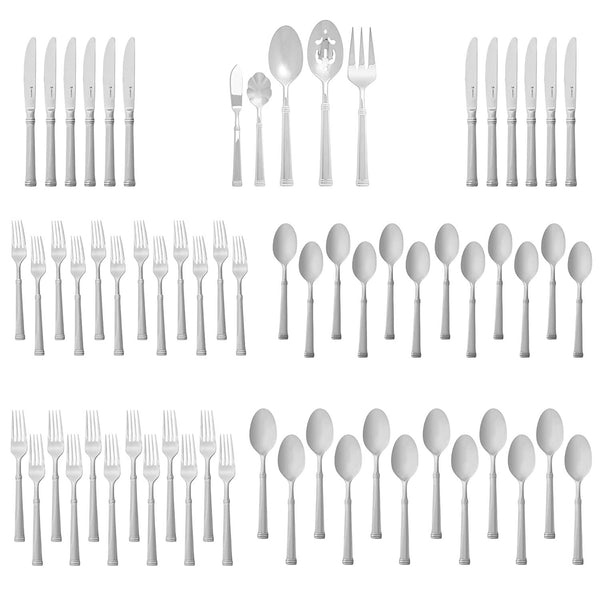 Henckels Plaza 65Pc 18/10 Stainless Steel Flatware Set