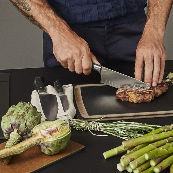 Victorinox Chef's, Forged, 8" Straight Blade, Black