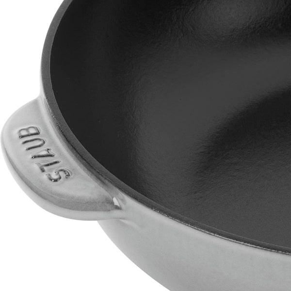 Staub Cast Iron 2.9-qt Daily Pan with Glass Lid - Graphite Grey