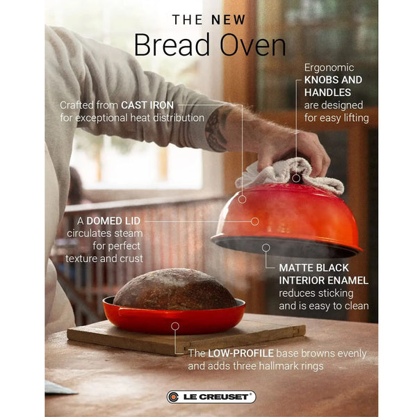 Le Creuset 9.5" (1.75 qt.) Signature Bread Oven - Sea Salt