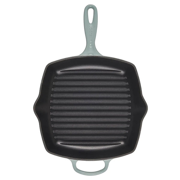 Le Creuset 10.25" Signature Square Skillet Grill - Sea Salt