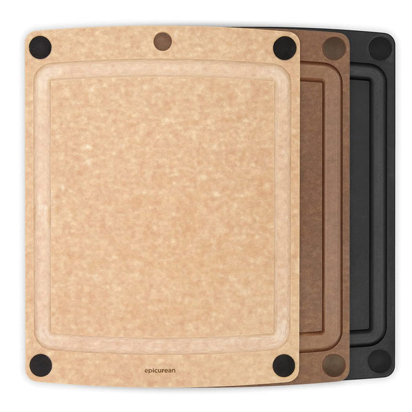 Epicurean All-In- One 17.5-Inch × 13-Inch Cutting Board, Nutmeg/Brown
