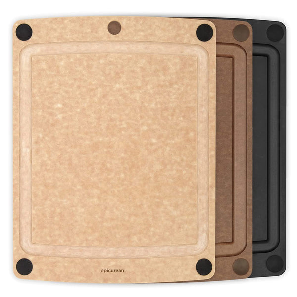 Epicurean All-In- One 19.5-Inch × 14.5-Inch Cutting Board,  Nutmeg/Brown