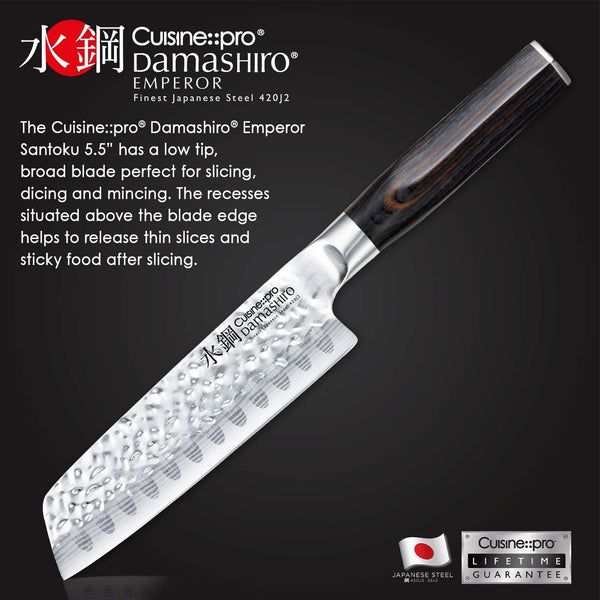 CUISINE PRO DAMASHIRO EMPEROR SANTOKU 14CM