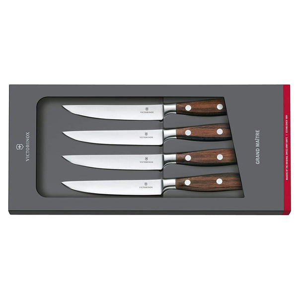Victorinox Grand Maître, 4 Pieces Steak Knife Set, Set of 4, Rosewood