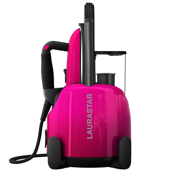 Laurastar Lift Plus Steam Iron in Pinky Pop: Swiss Engineered 3-in-1 Steam Generator That Irons, Steams, and Purifies Your Clothes