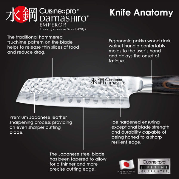 CUISINE PRO DAMASHIRO EMPEROR SANTOKU 14CM