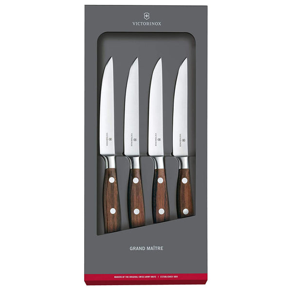 Victorinox Grand Maître, 4 Pieces Steak Knife Set, Set of 4, Rosewood