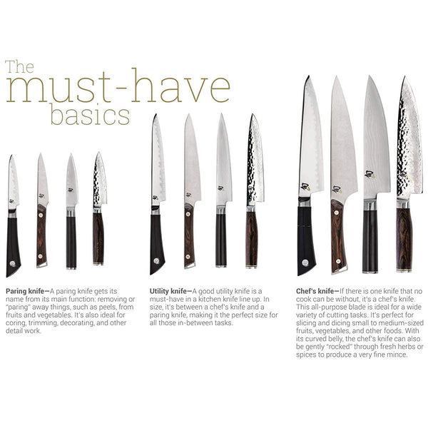 Shun Sora 6 inch Ultimate Utility Knife, Stainless Steel Blade with Serrated Edge, NSF Certified, Handcrafted in Japan, VB0741, Metallic