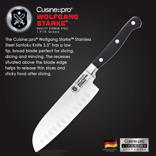 CUISINE PRO WOLFGANG STARKE SANTOKU KNIFE 14CM