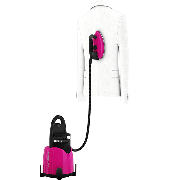 Laurastar Lift Plus Steam Iron in Pinky Pop: Swiss Engineered 3-in-1 Steam Generator That Irons, Steams, and Purifies Your Clothes