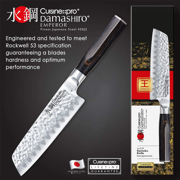 CUISINE PRO DAMASHIRO EMPEROR SANTOKU 14CM