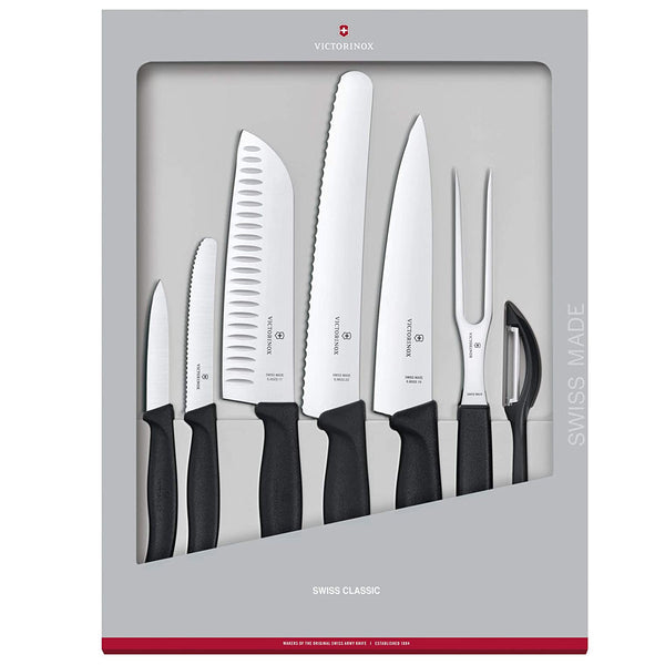 Victorinox Sets, Swiss Classic, 7-Piece Kitchen Set, Black