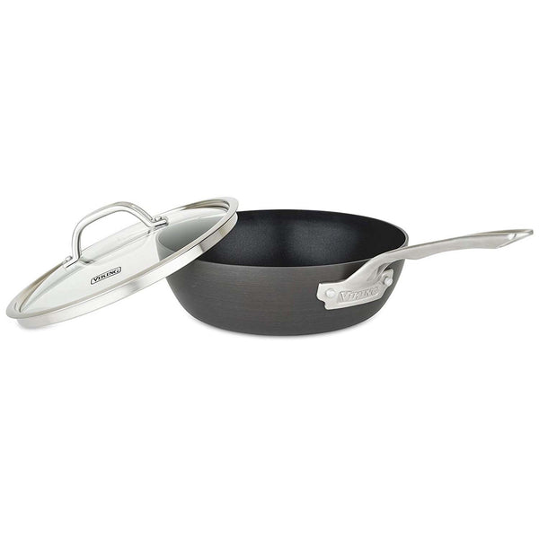 Viking Hard Anodized Nonstick 3-Quart Saucier Pan, Gray