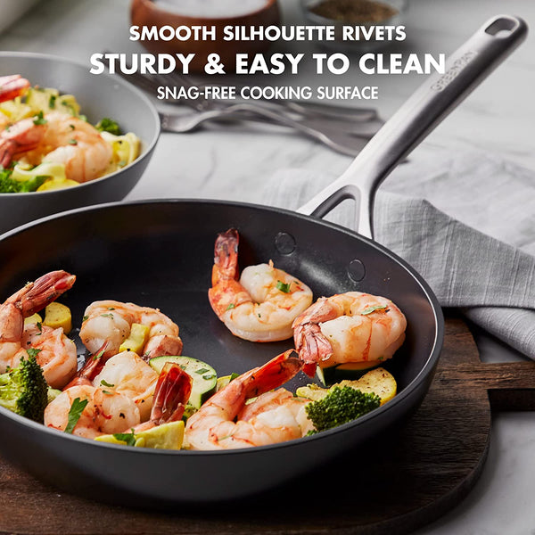 GreenPan GP5 14 Piece Cookware Pots and Pans Set, Black