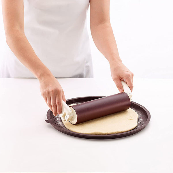 Lekue Perforated Pizza Mat, 14", Brown