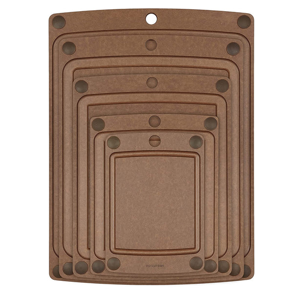 Epicurean All-In- One 17.5-Inch × 13-Inch Cutting Board, Nutmeg/Brown
