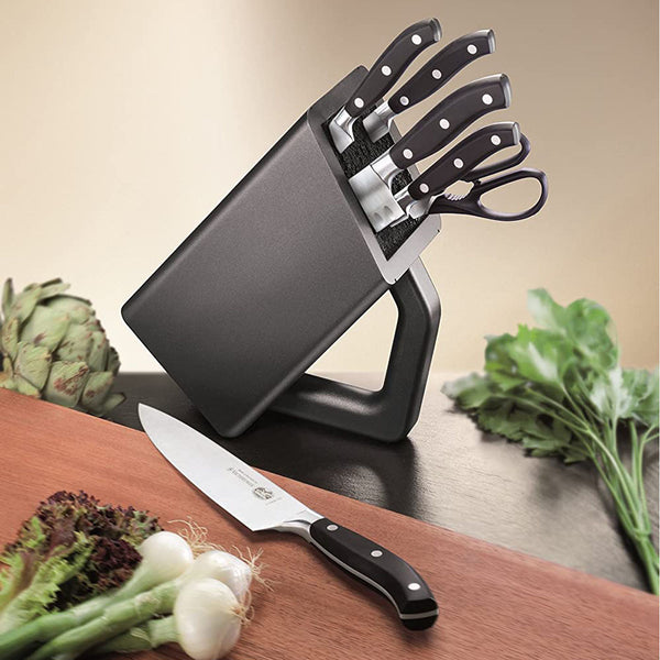 Victorinox Block Sets, Forged, 6-Piece Block Set, Black