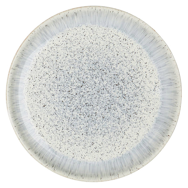 Denby Halo 4-piece Speckle Coupe Dinner Plate Set, Light Blue