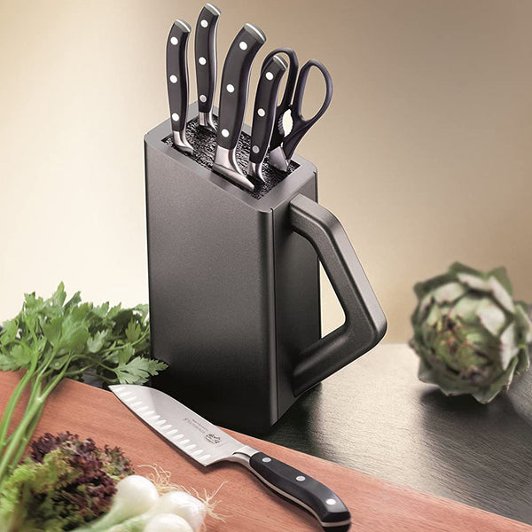 Victorinox Block Sets, Forged, 6-Piece Block Set, Black