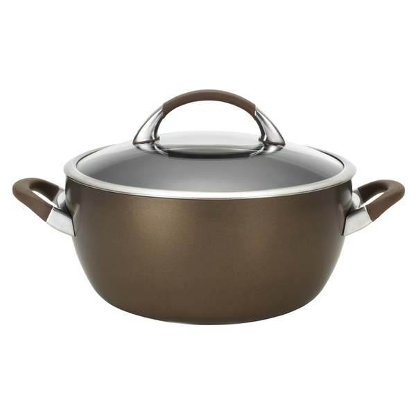 CIRCULON 5.5-QUART COVERED CASSEROLE, BROWN