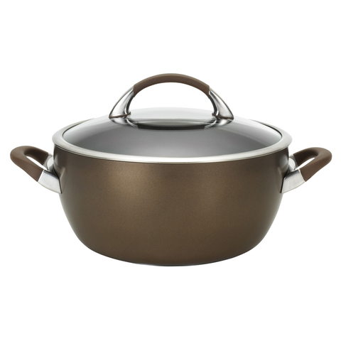 Circulon 5.5-Quart Covered Casserole, Brown