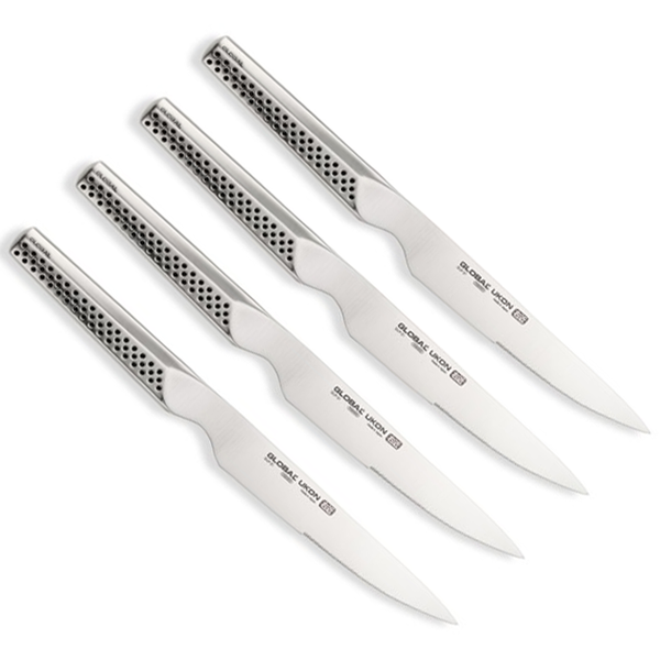 GLOBAL UKON 4-PIECE STEAK KNIFE SET