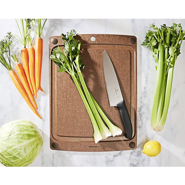 Epicurean All-In- One 17.5-Inch × 13-Inch Cutting Board, Nutmeg/Brown