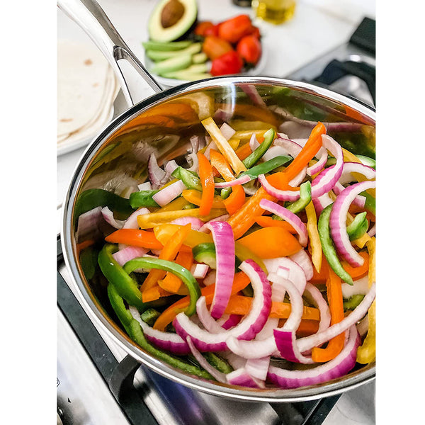 Black Cube Stainless-Steel 7-Piece Set Pots and Pans Set, Professional Grade 