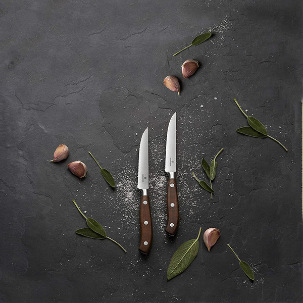 Victorinox Sets, Forged, 2-Piece Steak Set (4¾" Serrated, Spear Point), Wood
