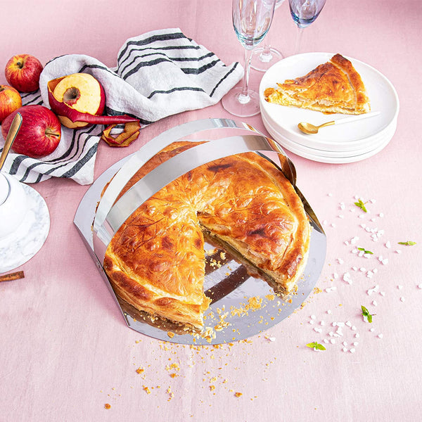 CRISTEL Extras collection 11" Quick Turn Out Flan Tin, 18-10 Stainless Steel