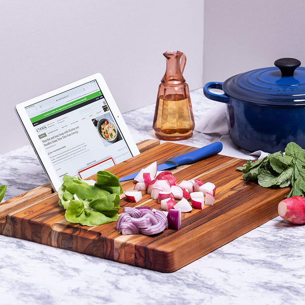 TeakHaus Edge Grain Smart Board (Large) | 20" x 15" x 1.5"